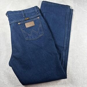 Wrangler Jeans Mens 36x32 Blue Denim A404‎ 4020 Classic Fit Straight Leg Pants